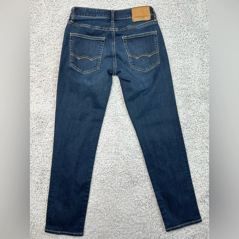 American Eagle Jeans Mens 28 x 30 Slim Straight Extreme Flex Casual Dark Wash